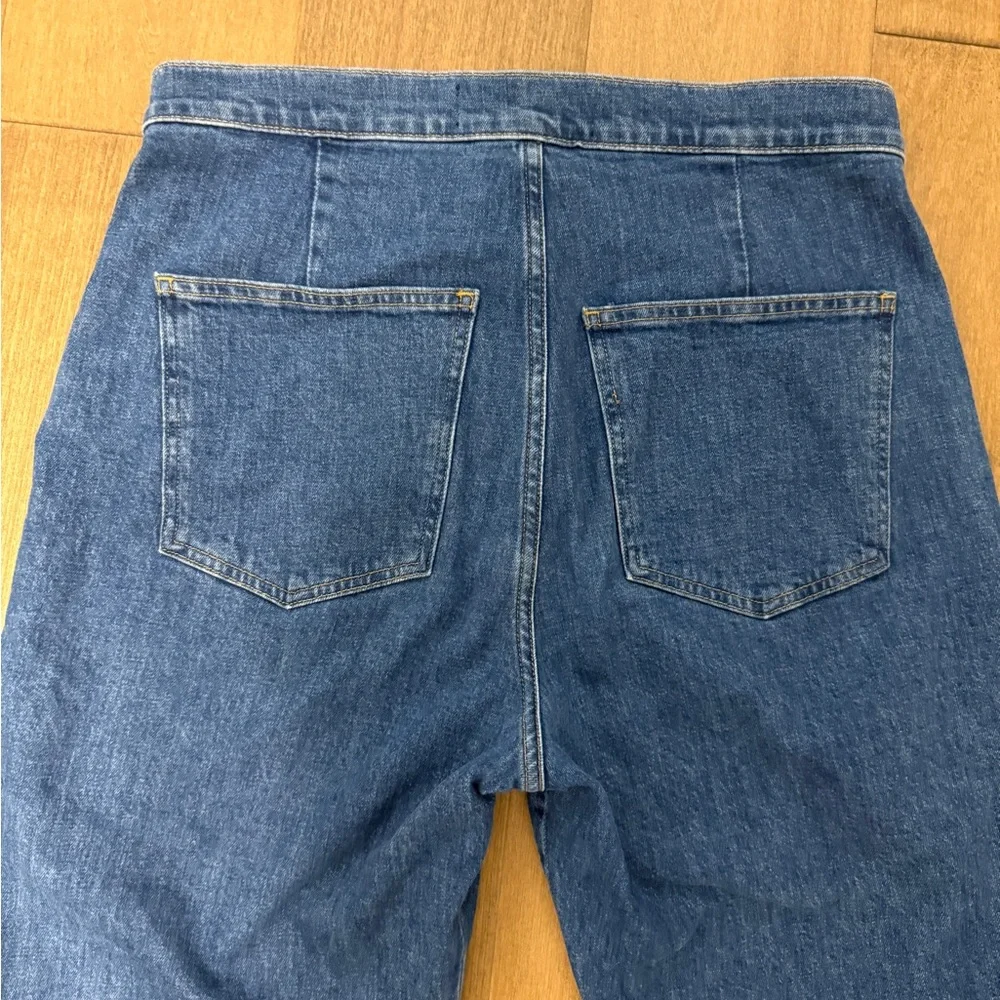 Veronica Beard Grant Patch Pocket High Rise Ankle Wide Leg Jeans - Size 31 - Picture 12 of 12